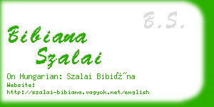 bibiana szalai business card